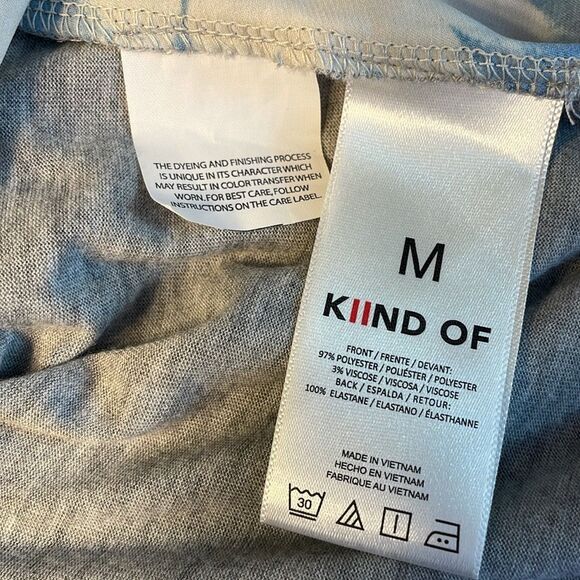 KIIND OF Dress Tie Dye Asymmetrical M - Picture 7 of 8